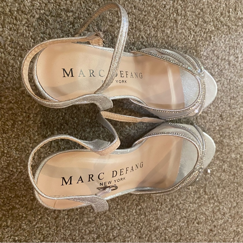 Marc Defang Silver Sandals
